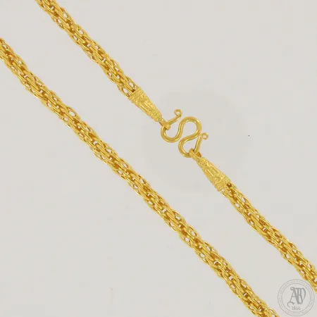 Kaulaketju, pituus 51cm ja leveys 4,4mm, 965,  Paino: 15,2 g
