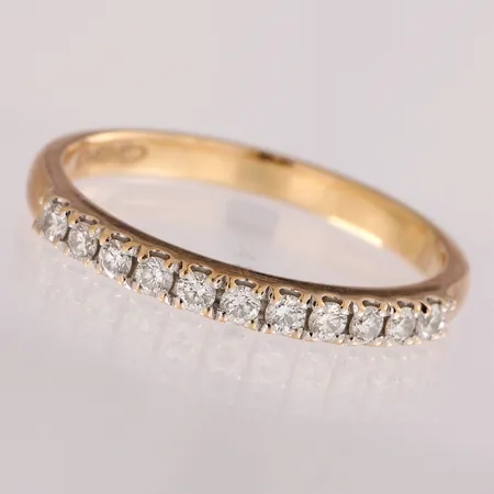 Timanttisormus 11xn.0.02ct, koko 17, 750,  Paino: 2,4 g