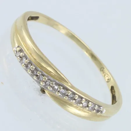 Timanttisormus 13xn.0.005ct, koko 17, 585,  Paino: 1,2 g