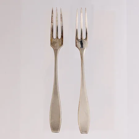 Kaksi otinhaarukkaa, Sileä, pituus 120mm, 813, Paino: 21 g