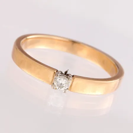 Timanttisormus 1xn.0.05ct, koko 16, 585, Paino: 2,2 g
