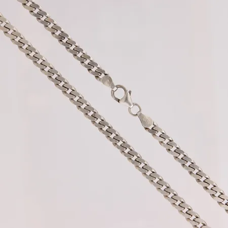 Panssarikaulaketju, pituus 50cm, ketjun leveys 4,5mm, 925,  Paino: 24,6 g