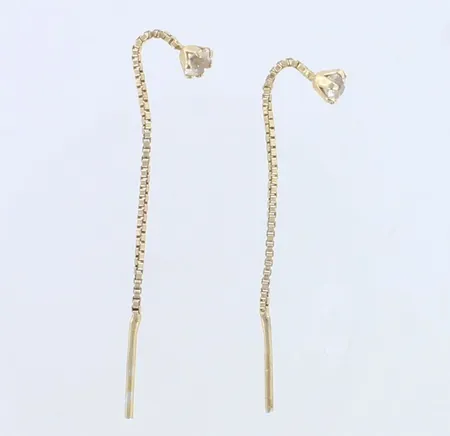 Kivikorvakorut, kiven Ø 3,3mm, pituus 42mm, 830br, Paino: 0,4 g