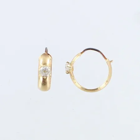 Kivikorvakorut, Ø 12mm, 585br,  Paino: 0,7 g