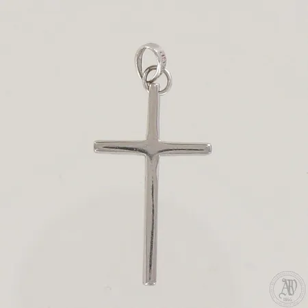 Ristiriipus, korkeus 33mm ja leveys 15mm, 750 valkokulta,  Paino: 1,1 g