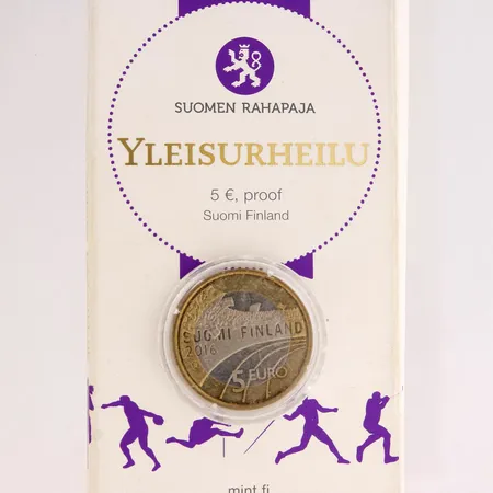 Juhlaraha, Yleisurheilu, 2016, ominaisarvo 5 euroa