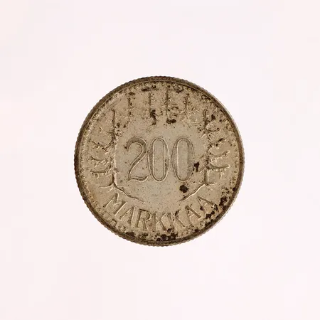 Hopearaha, 200 markkaa, 1956, 500,  Paino: 8,3 g