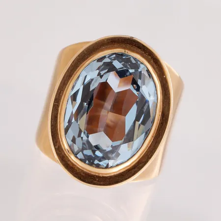 Kivisormus, koko 17, 585br,  Paino: 7,8 g