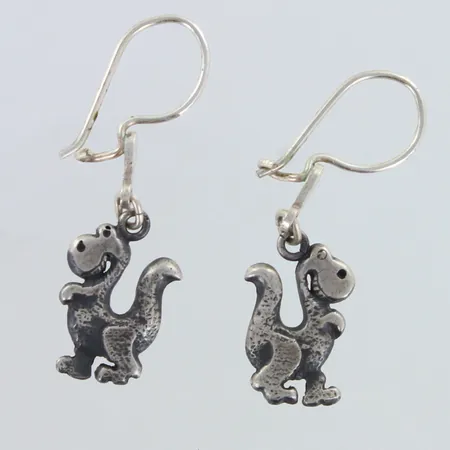 Dinosaurus-korvakorut, korkeus 32mm, 925,  Paino: 2,2 g
