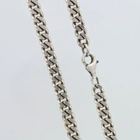 Panssarikaulaketju, pituus 45cm, leveys 6mm, 925,  Paino: 40,8 g