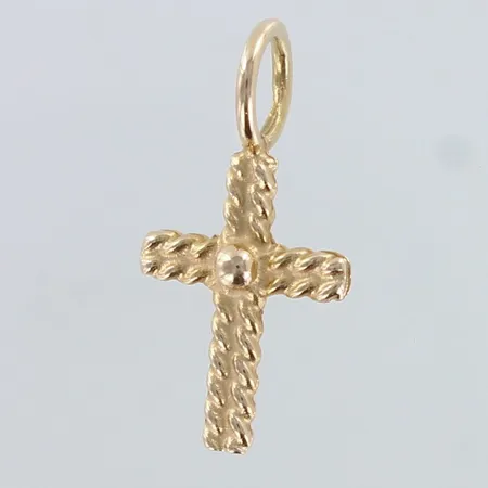 Risti-riipus, korkeus 19mm, 585,  Paino: 0,8 g