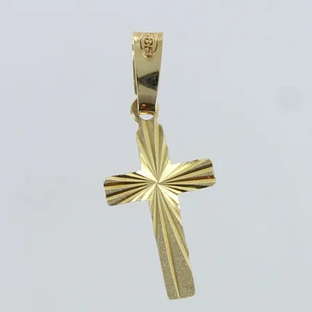 Risti-riipus, korkeus 19mm, 585,  Paino: 0,3 g