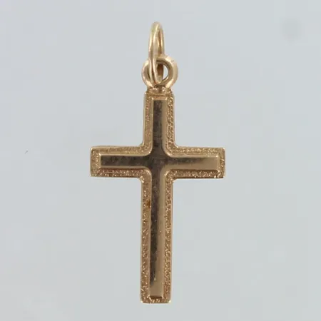 Risti-riipus, korkeus 21mm, 585,  Paino: 0,6 g