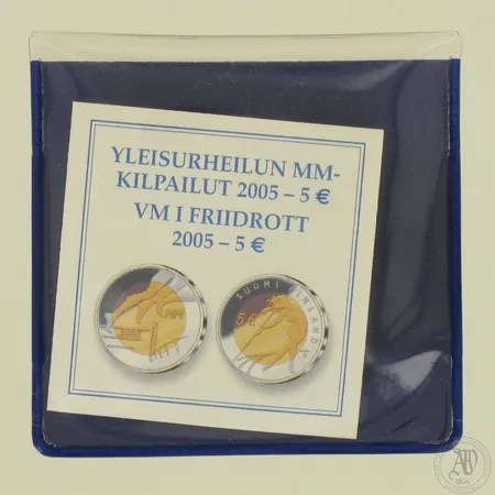 Juhlaraha, Yleisurheilun MM-kilpailut 2005, nimellisarvo 5 euroa, Cu/Ni.