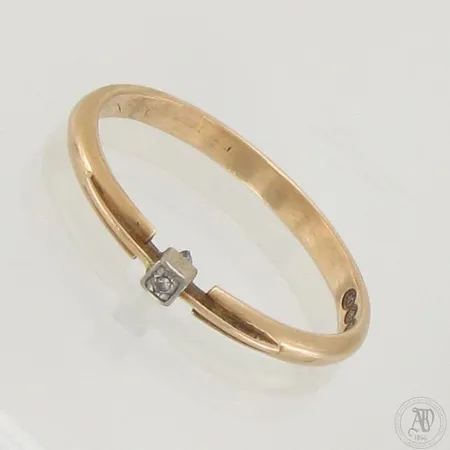 Timanttisormus 1xn.0.005ct, koko 17, 585,  Paino: 1,5 g
