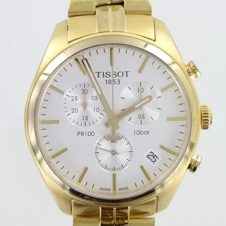 Teräsrannekello Tissot PR100, T101417A, quartz, rungon  Ø 41mm, rannekkeen pituus 195mm