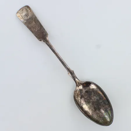 Ruokalusikka, Musla, kaiverrettu, pituus 168mm, 813h,  Paino: 29,6 g
