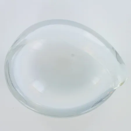 Lasimalja, signeeraus Tapio Wirkkala Iittala, leveys 107mm, käytön jälkiä