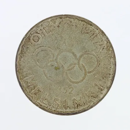 Olympiaraha, Suomi, 500mk, Olympia XV Helsinki 1952, 500, Paino: 12 g