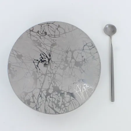 Suolasetti, Juha Lukkonen, Latimeri, terästä jossa velvet steel viimeistely, Ø 9,5cm, pieniä käytön jälkiä