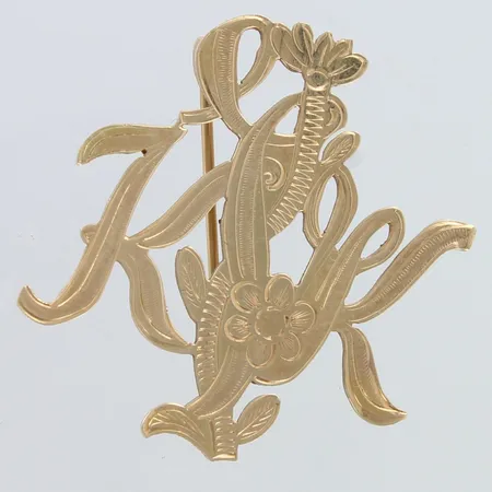Rintaneula, kaiverrettu, korkeus 30mm, 585,  Paino: 3 g
