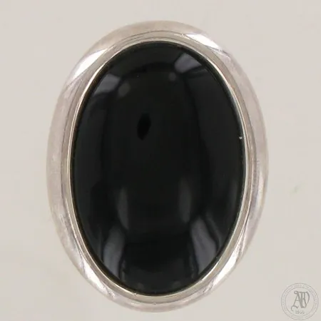 Onyx-riipus, korkeus 35mm, leveys 25mm, 925br,  Paino: 13,8 g