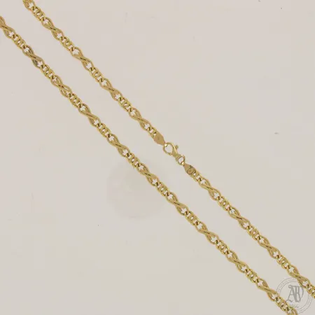 Kaulaketju, pituus 50cm, leveys 5mm, 585,  Paino: 9,3 g
