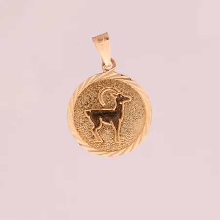 Horoskooppiriipus, korkeus 22mm, 585,  Paino: 1,1 g