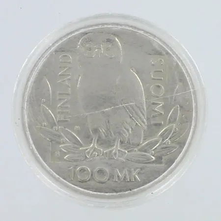 Juhlaraha, Helsingin yliopisto 1640-1990, nimellisarvo 100mk, 830,  Paino: 24,3 g