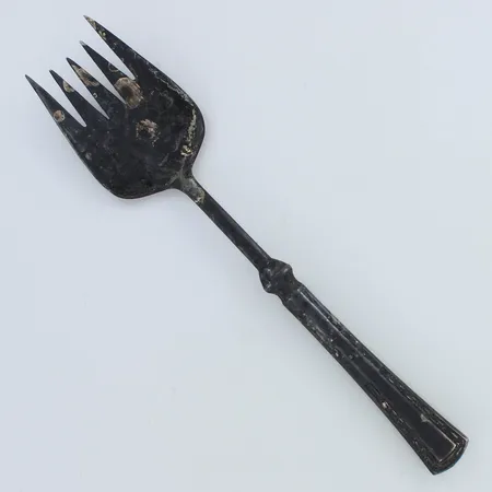 Kakkuhaarukka, käytön jälkiä, pituus 202mm, 830,  Paino: 54,3 g
