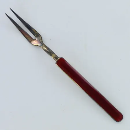 Emaloitu otinhaarukka, Tillander, pituus 103mm, 816br,  Paino: 9,1 g