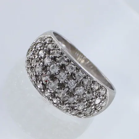 Kivisormus, käytön jälkiä, koko 18½, 925br,  Paino: 5,8 g