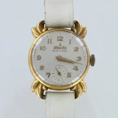 Viallinen kultarannekello Atlantic Swiss, 750br,  Paino: 12,2 g