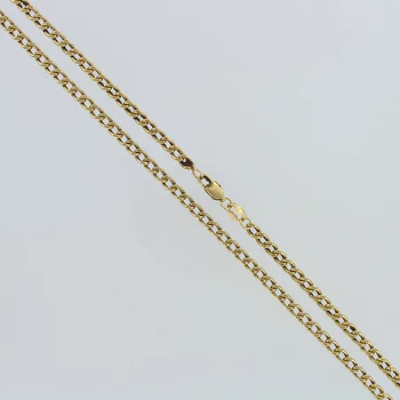 Panssarikaulaketju, pituus 61,5cm ja leveys 3mm, 585,  Paino: 12,3 g