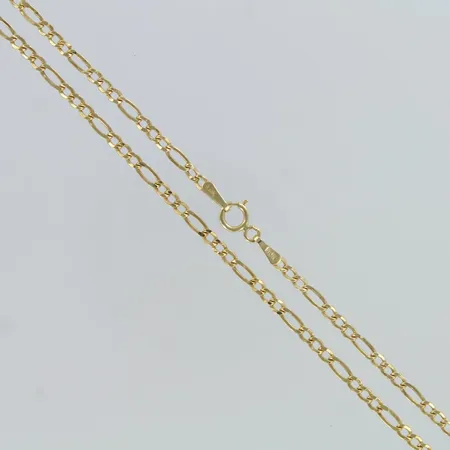 Figaro-kaulaketju, pituus 57cm ja leveys 2mm, 585,  Paino: 2,4 g