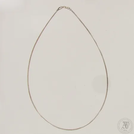 Käärme-kaulaketju, pituus 45cm, leveys 2mm, 925,  Paino: 7,5 g