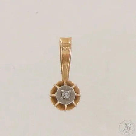 Timanttiriipus 1xn.0.01ct, korkeus 10mm, leveys 5mm, 585, Paino: 0,4 g