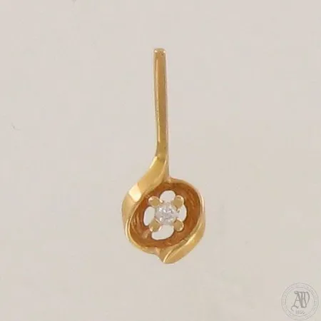 Timanttiriipus 1xn.0.01ct, korkeus 15mm, leveys 6mm, 750,  Paino: 0,5 g