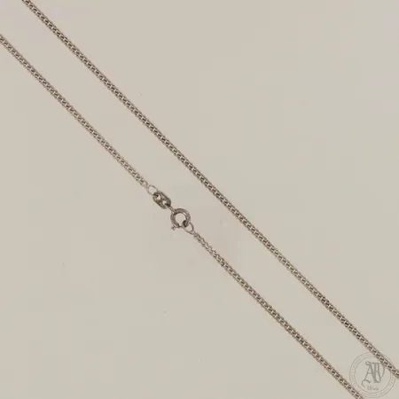 Panssarikaulaketju, pituus 45cm, leveys 2mm, 925,  Paino: 5 g