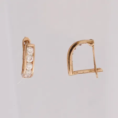 Kivikorvakorut, korkeus 9mm, 585br,  Paino: 0,8 g