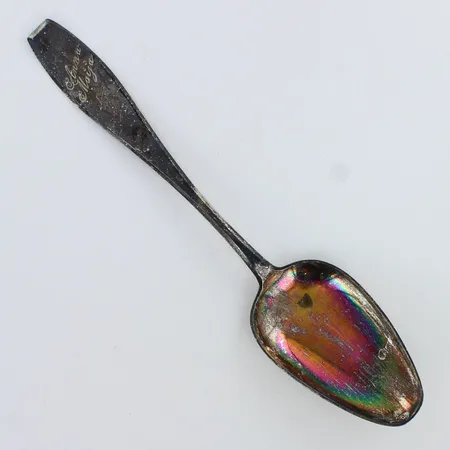Ruokalusikka, matta, kaiverrettu, pituus 180mm, 813h,  Paino: 29,8 g