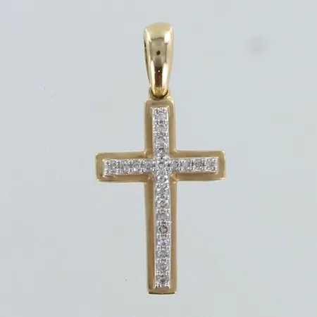 Timanttiristiipus 22xn.0.005ct, korkeus 20mm, 585,  Paino: 0,8 g