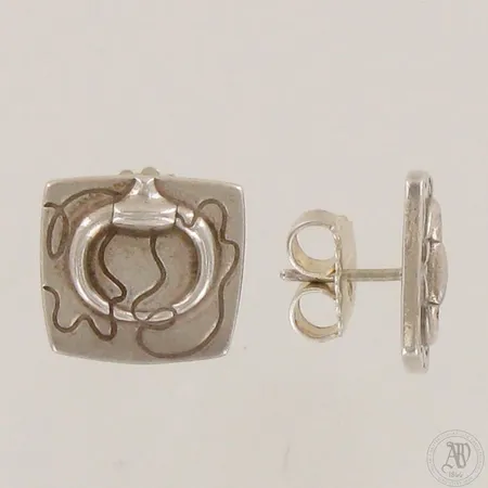 Korvakorut, Ratsumies, Kalevala Koru, korkeus ja leveys 15mm, 925, Paino: 8 g