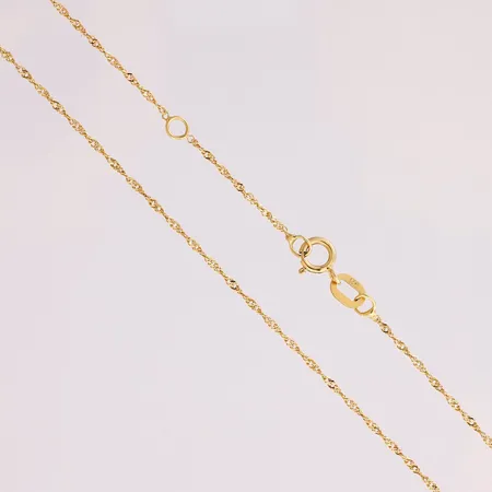 Singapore-kaulaketju, pituus 36-38cm, 585,  Paino: 0,6 g