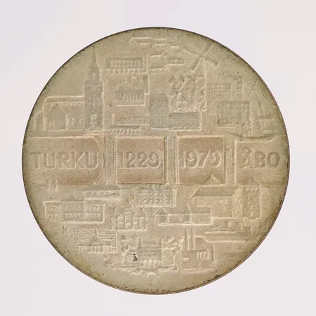 Juhlaraha, Turku 1229-1979, nimellisarvo 25mk, 500,  Paino: 26,2 g