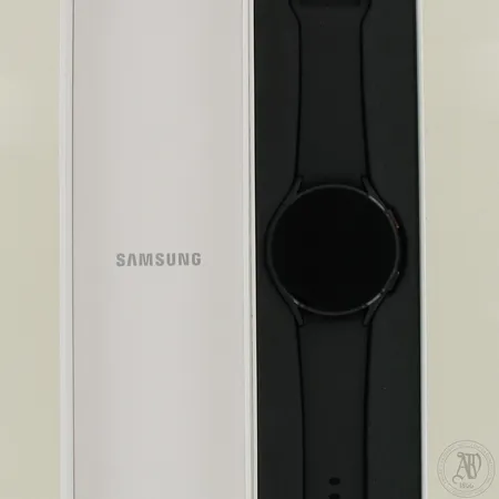 Älykello, Samsung Galaxy Watch4 (LTE) 44 mm, musta, käyttämätön, paketti avattu huutokauppaa varten, laatikko, laturi ja kuitti