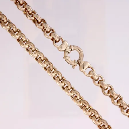 Papukaulaketju, pituus 44,5cm, leveys 8,3mm, 925,  Paino: 59,6 g