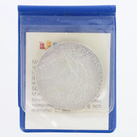 Juhlaraha, Yleisurheilun MM 1983, nimellisarvo 50mk, 500,  Paino: 21,9 g