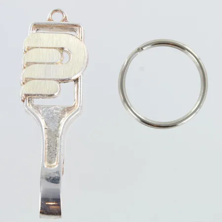 Hopeinen pullonavaaja, Pohjola vakuutus, pituus 60mm, 830h,  Paino: 20,8 g