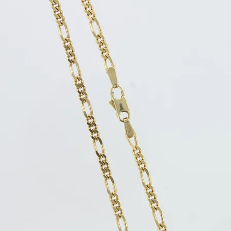 Figaro-kaulaketju, pituus 45,5cm, 585,  Paino: 9,2 g